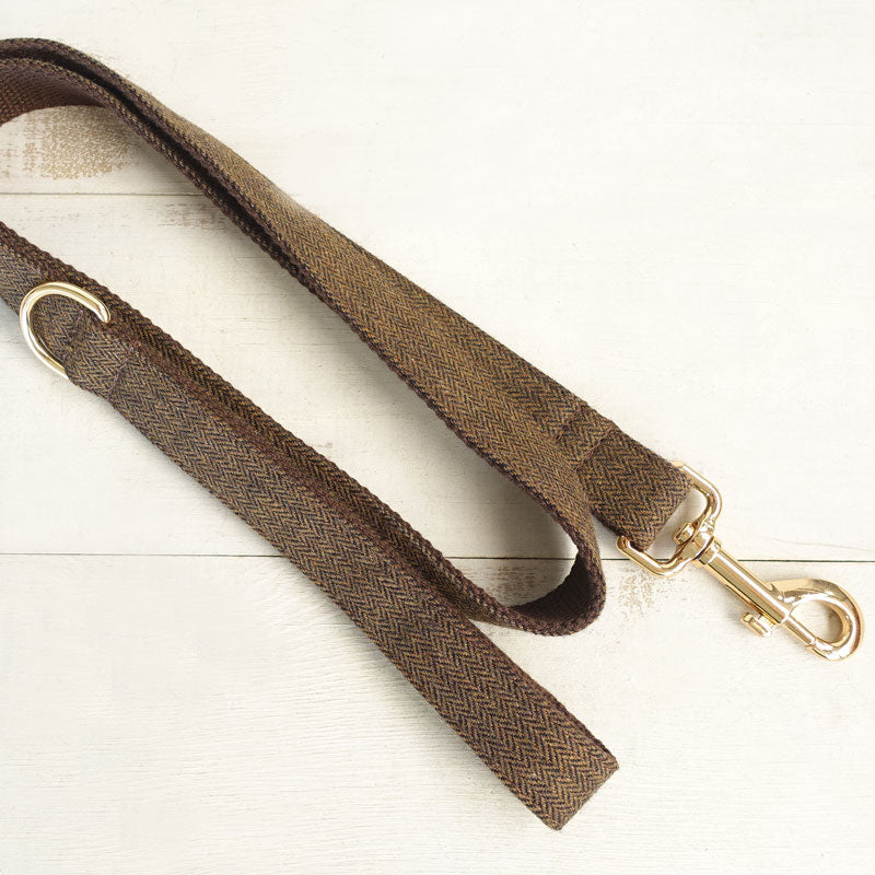 tweed dog leash cute