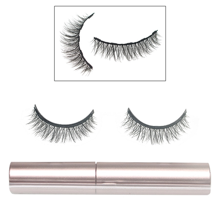 Magnetic Eyelash and Eyeliner Set for Women and Girls - 1 set of Lashes Plus Liner for Casual Wear