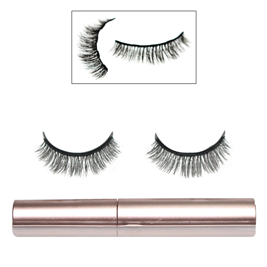 Magnetic Eyelash and Eyeliner Set for Women and Girls - 1 set of Lashes Plus Liner for Casual Wear