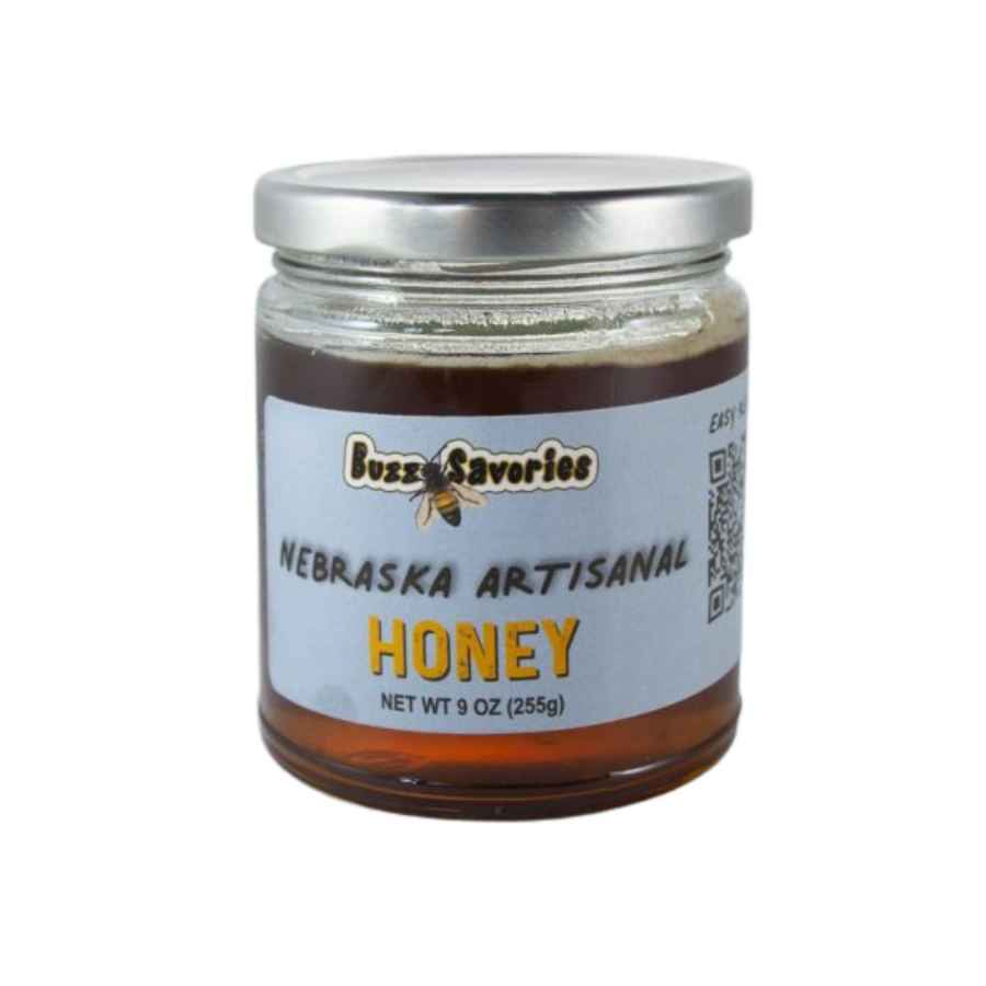 Honey | 9 oz. Jar | All Natural | Locally Sourced Honey | Drizzle On Toast For Sweet Morning Meal | Natural Coffee & Tea Sweetener | Award-Winning Taste | 100% Nebraska Honey