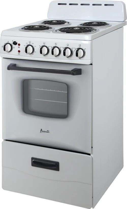 Avanti 20' Freestanding Electric Range With 4 Coil Elements 2.1 cu. ft.