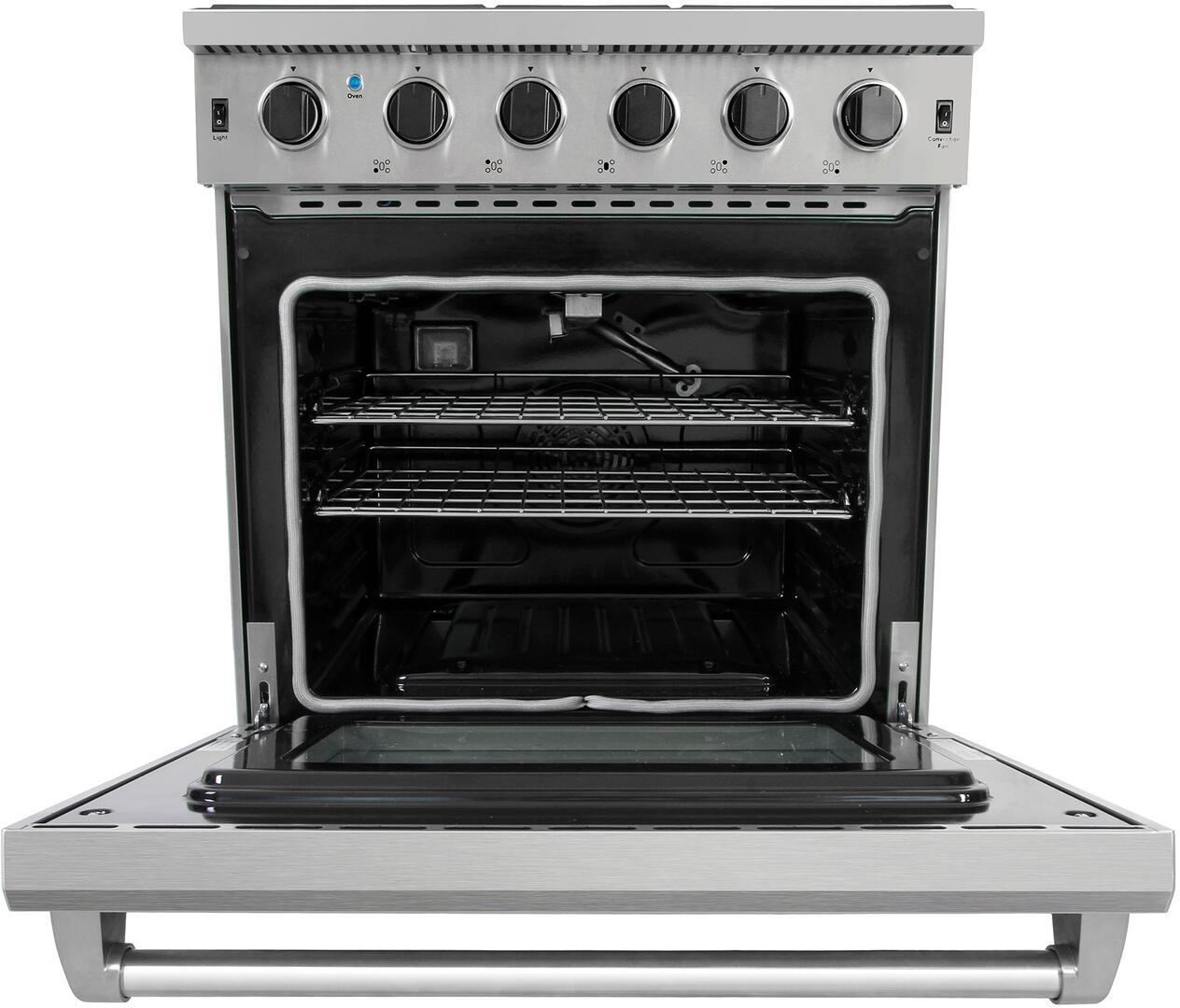 Thor 30-Inch Stainless Steel 5 Burners Convection Oven Freestanding Gas Range