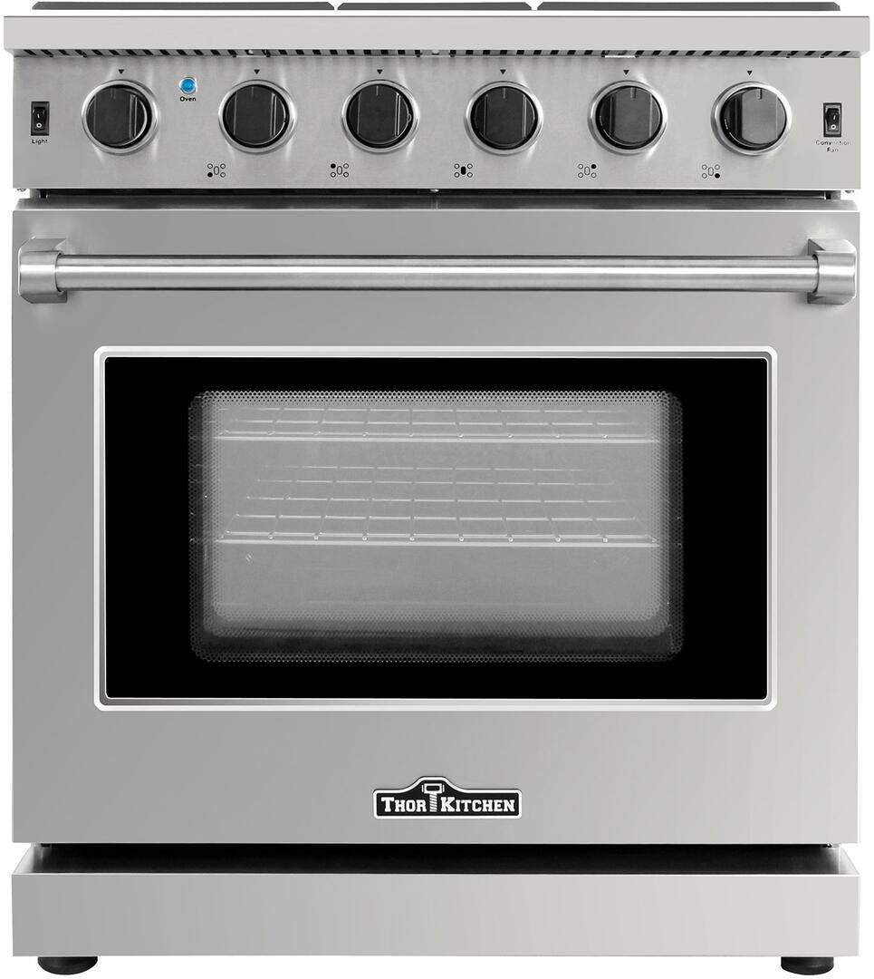Thor 30-Inch Stainless Steel 5 Burners Convection Oven Freestanding Gas Range
