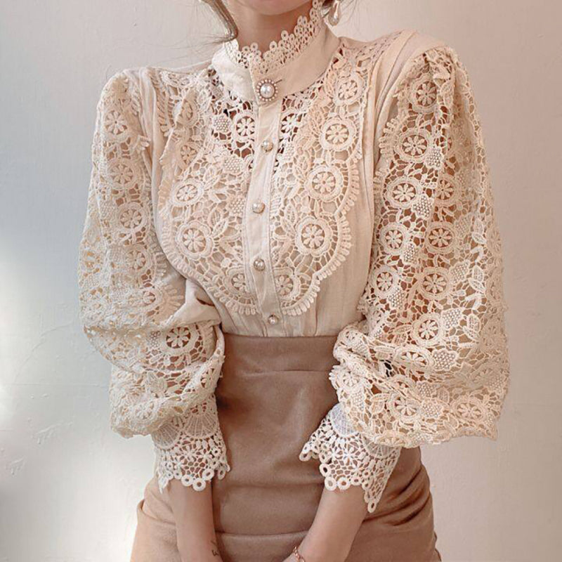 Vintage Lace Loose Blouse