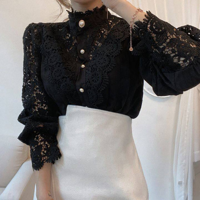 Vintage Lace Loose Blouse