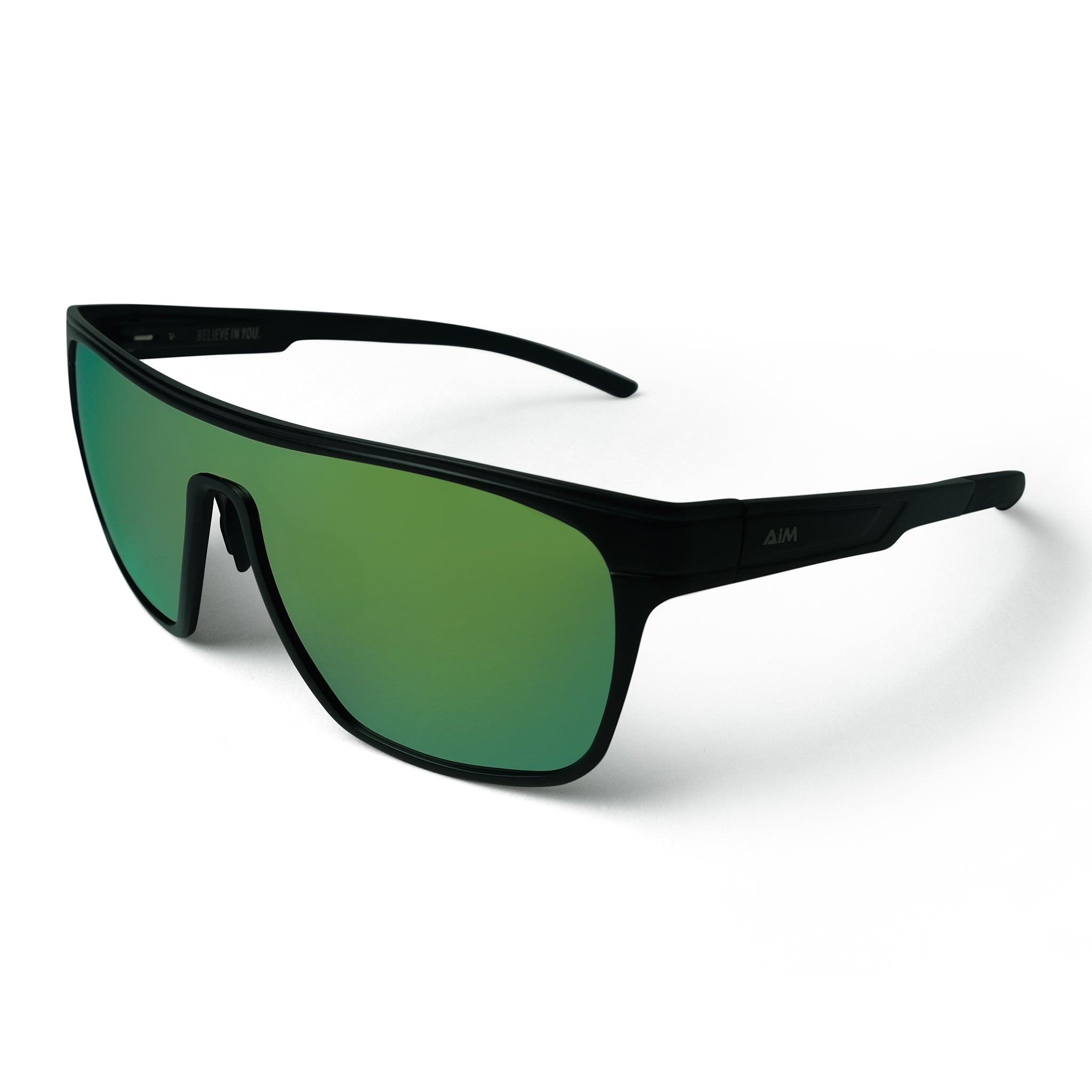 The Shield Running Sunglasses - Yellow Reflective