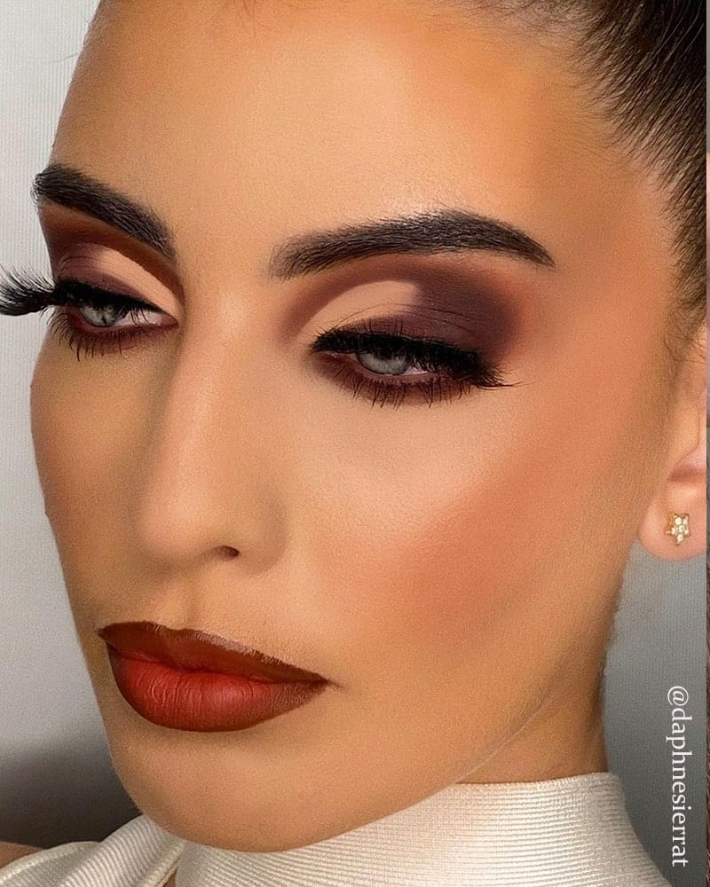 valentine's day makeup Cut Crease Eyeshadow Nude Lips