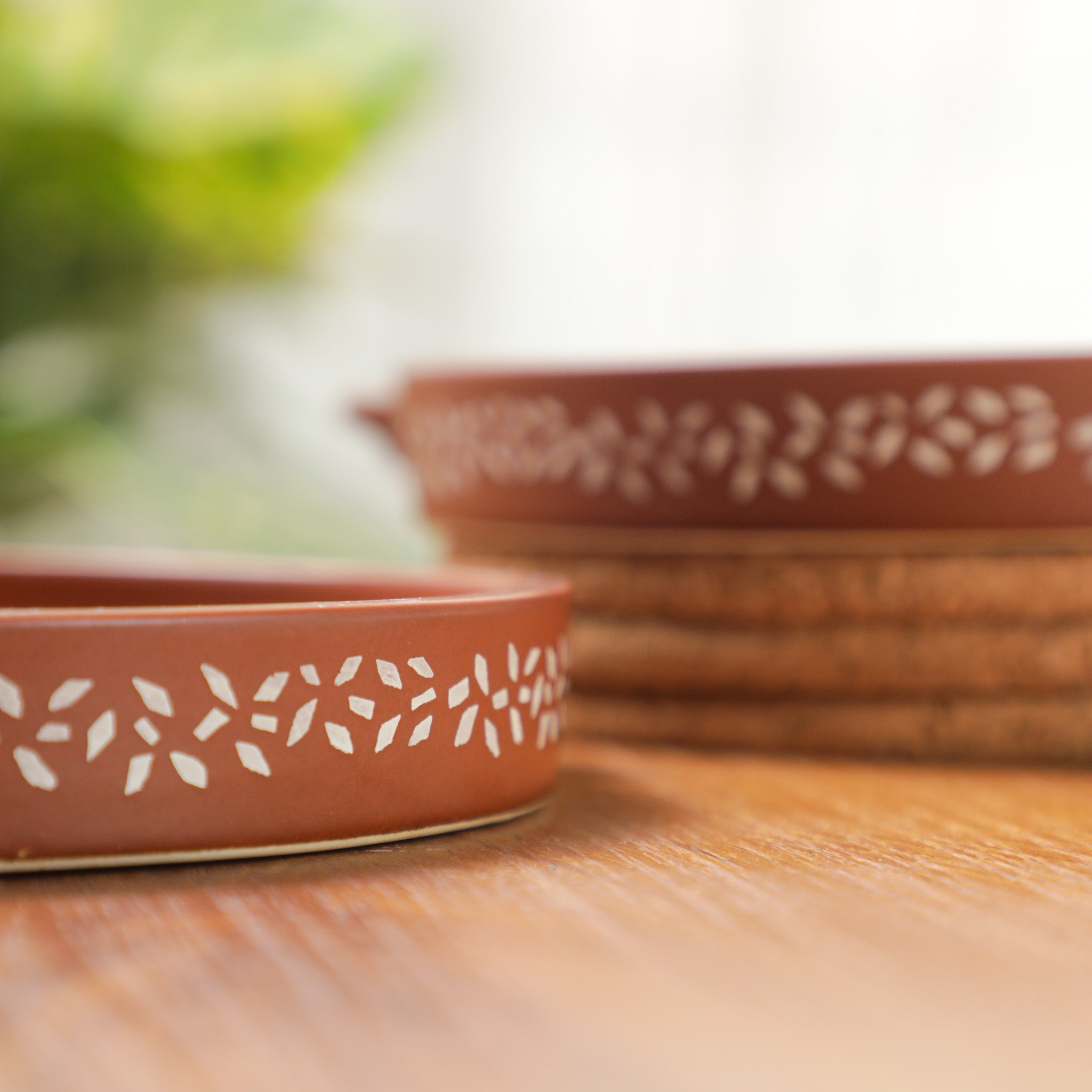 Floral Ceramic Platter /Thali