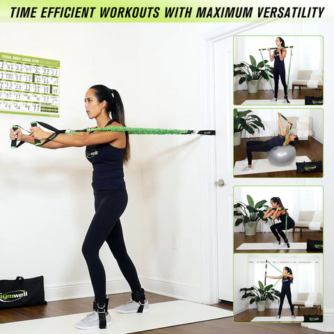Gymwell Portable Gym Resistance Workout Set Time-Efficient Workouts