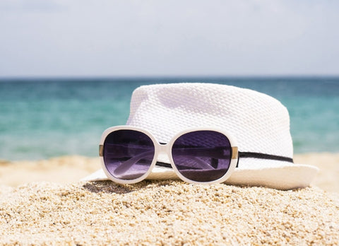 White Sunglasses for Retro Vibes