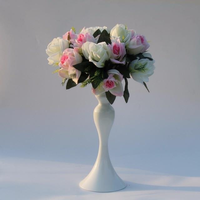 Golden Candle Holder Flower Vase Centerpiece