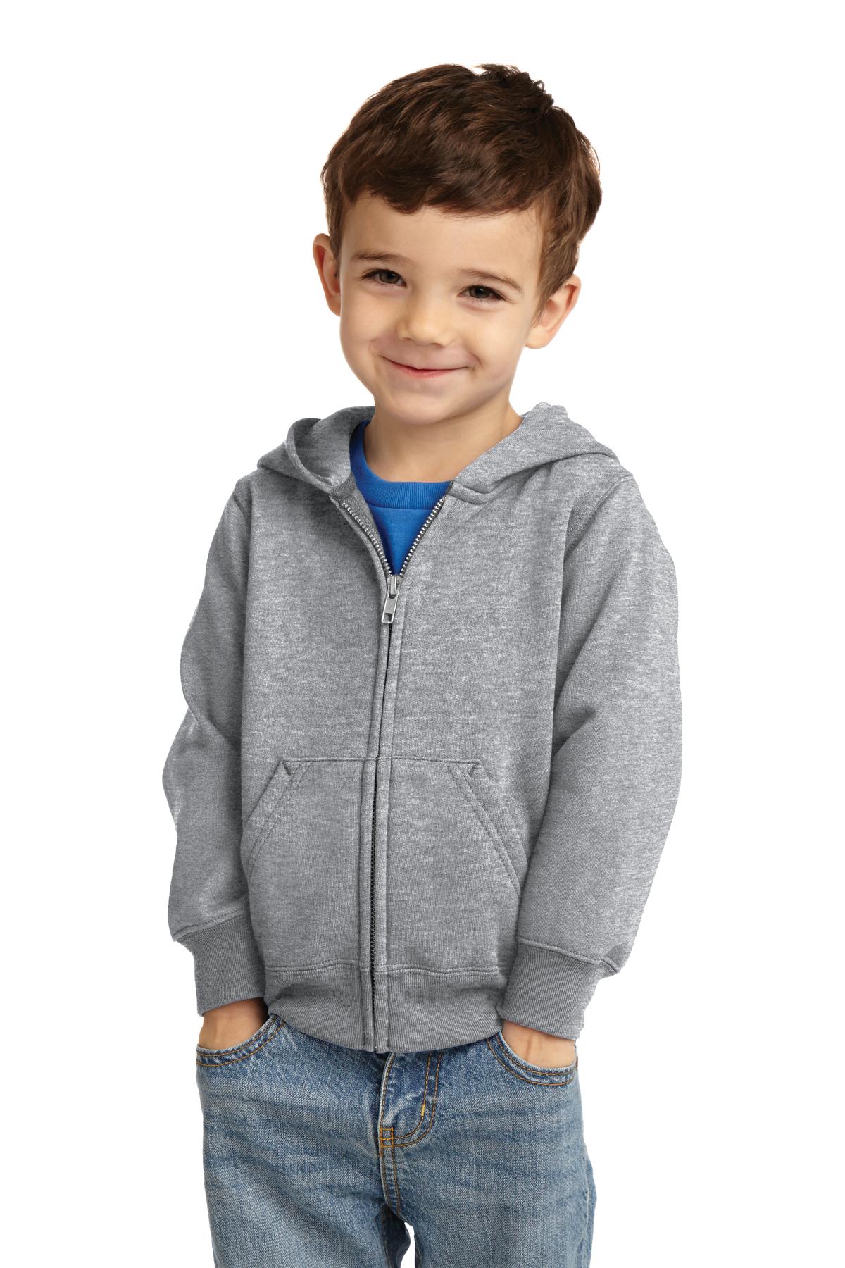Port & Company? Toddler Core Fleece Full-Zip Hooded Sweatshirt. CAR78TZH