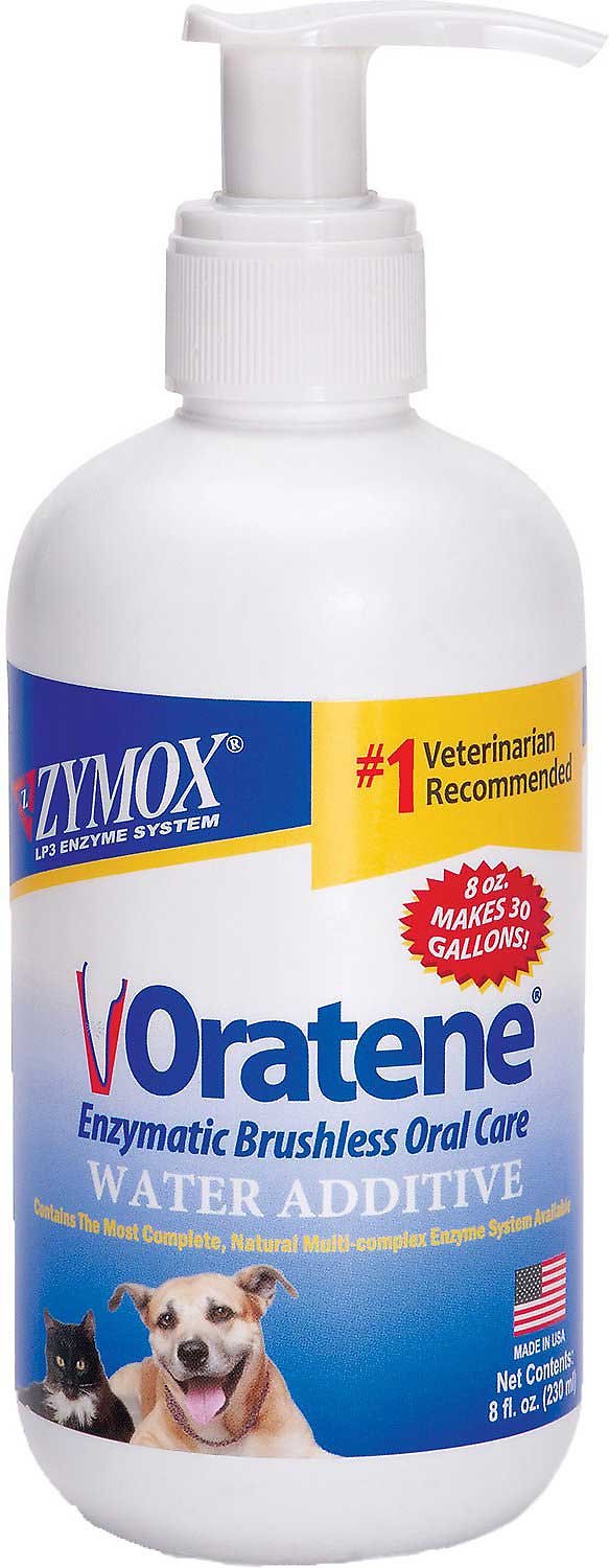 Oratene Enzymatic Brushless Oral Care Dog & Cat Dental Water Additive 4oz