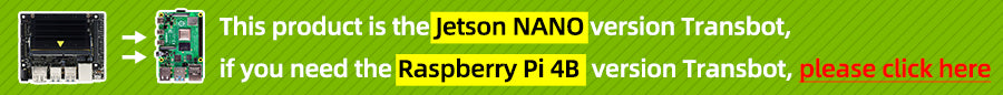 Yahboom Transbot Robot ROS supports Jetson NANO version and Raspberry Pi 4B version.