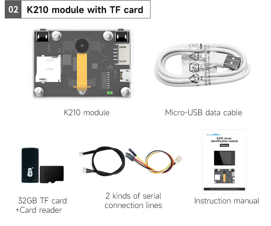 K210 Visual Recognition Module with Serial Port for Image Processing