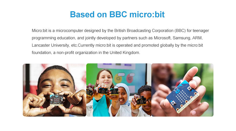 לוח הרחבת פסנתר Yahboom Micro:bit תואם ללוח Micro:bit V2/V1.5 ...