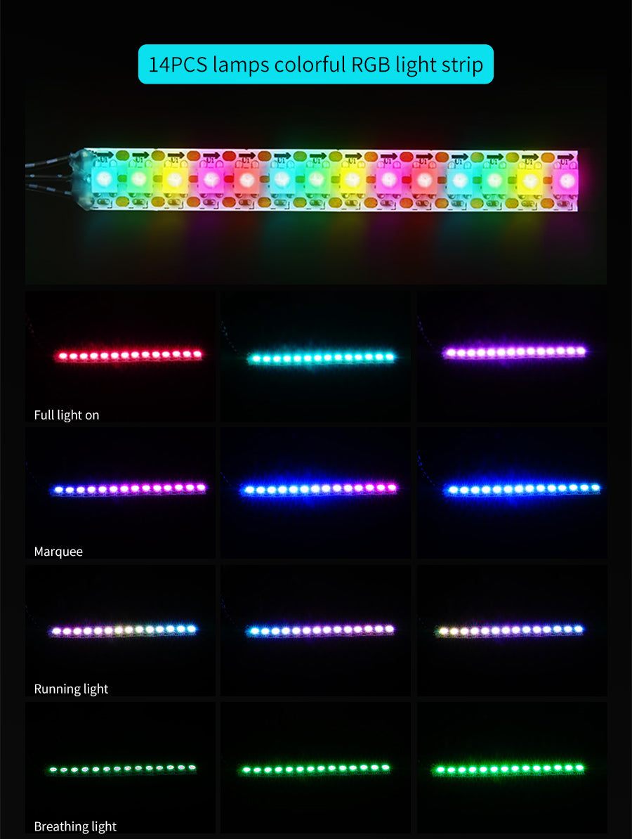 14 LED Programmable RGB Light Bar - ThinkRobotics – ThinkRobotics.com