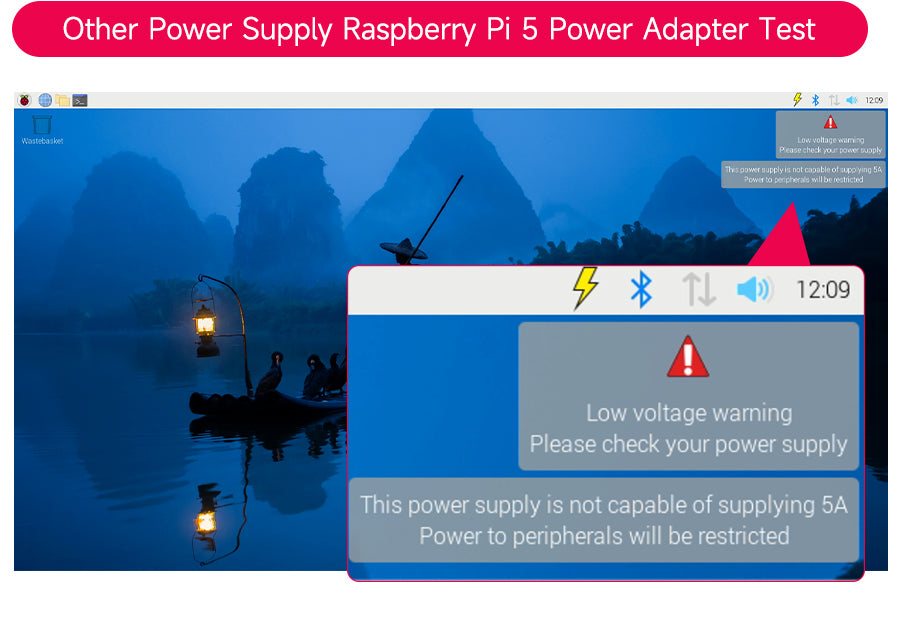 Alimentation officielle Raspberry Pi 5 USB-C 27 W