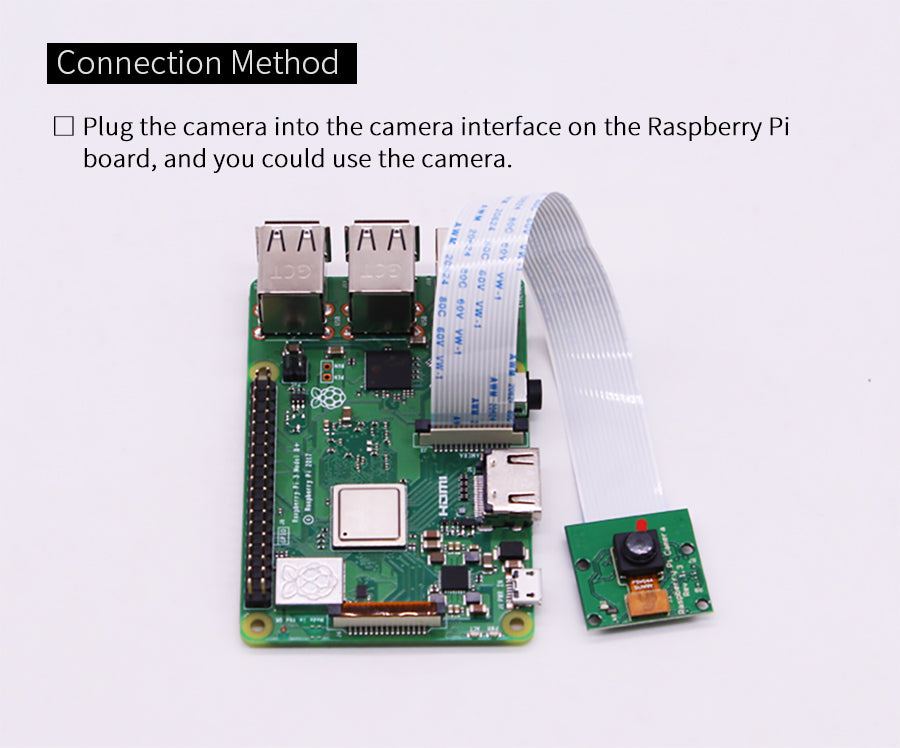 Raspberry Pi 5M 1080p OV5647 wide angle camera module for 4B/3B+/Zero