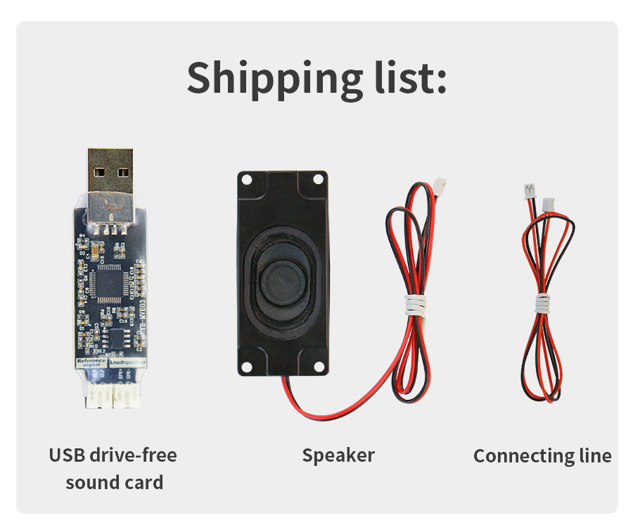 Yahboom USB Sound Card and Speaker for Raspberry Pi and Jetson Board