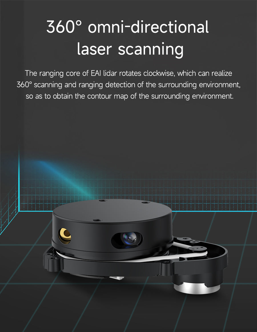 YDLIDAR X3 Lidar TOF 360° Scanning Range 8M Sensor support ROS1 ROS2