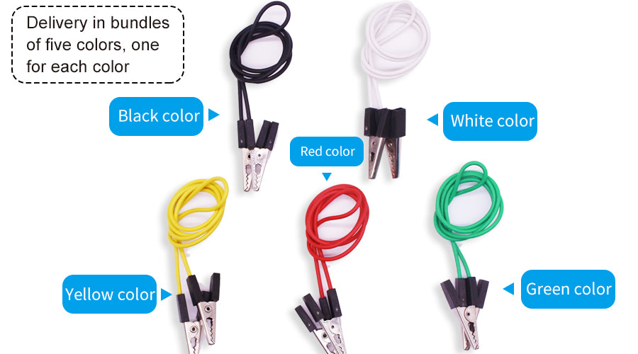 Yahboom Easy-to-use 40cm Alligator Clip Cable for micro:bit Quick Connection DIY