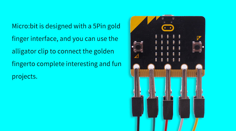 Yahboom Easy-to-use 40cm Alligator Clip Cable for micro:bit Quick Connection DIY