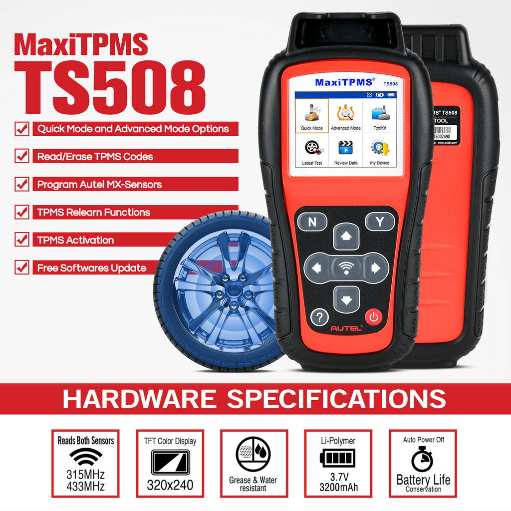 autel ts508 overview