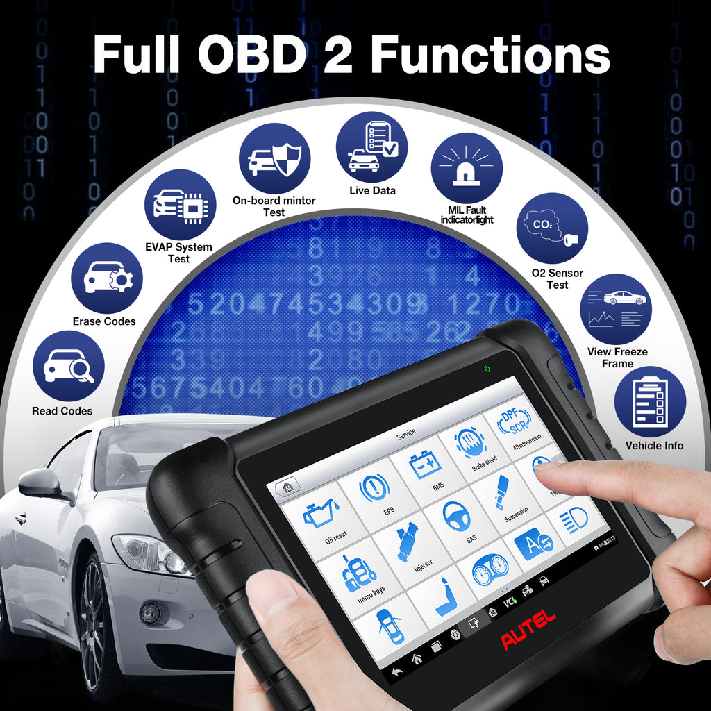 Teste completo OBD2 Autel MaxiPRO MP808BT