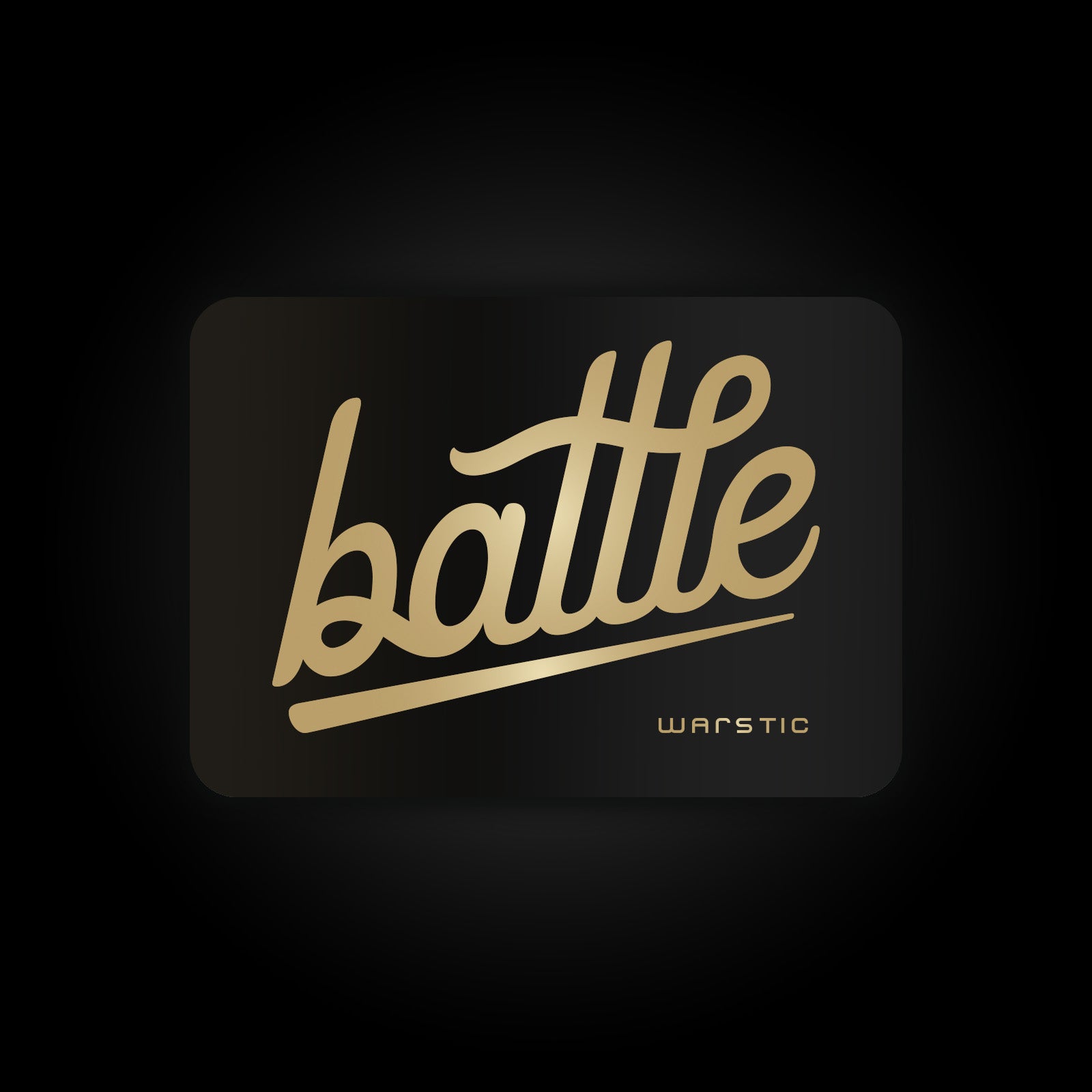 BATTLE LOGO (BLACK/GOLD) STICKER