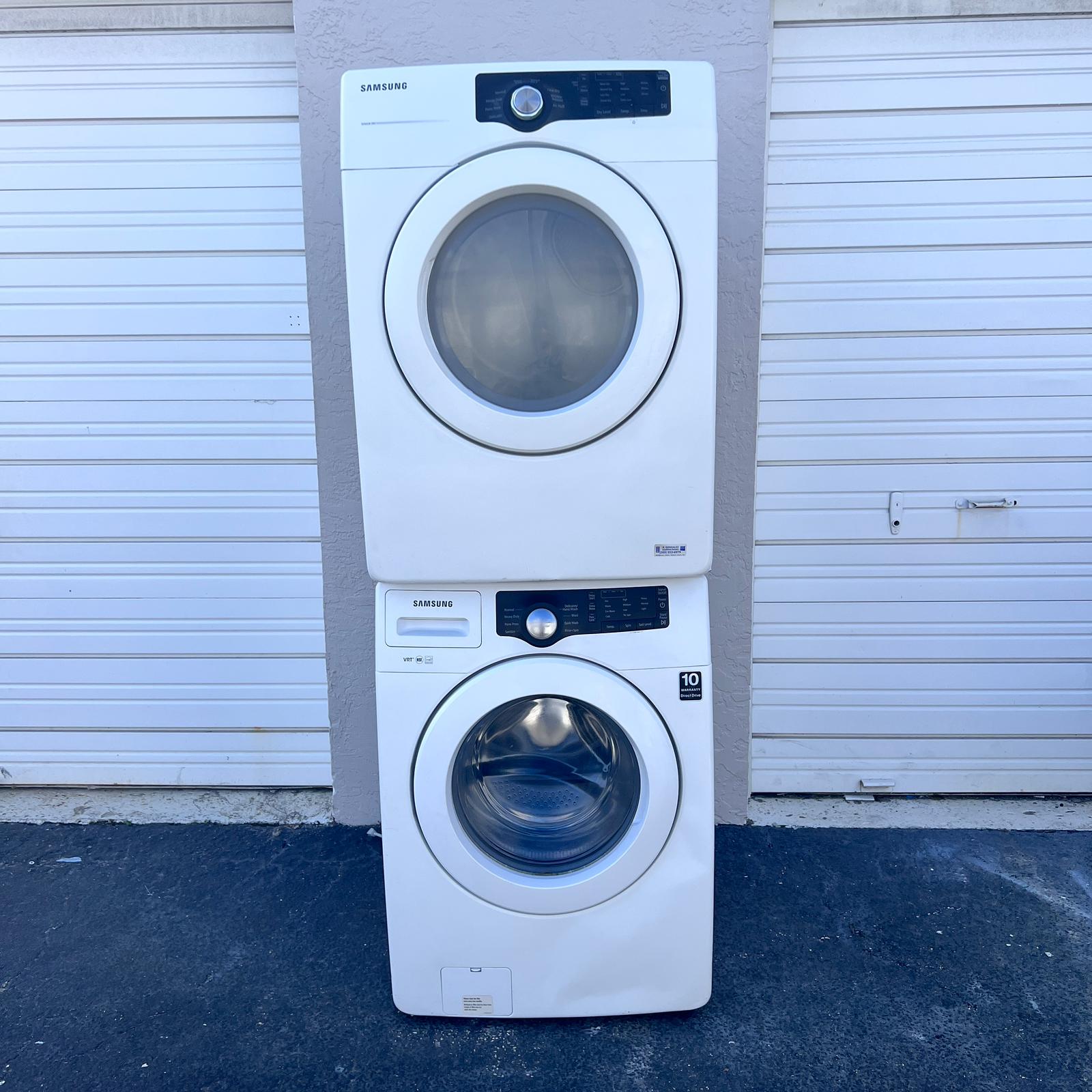 Samsung Washer and Dryer Front Load Set - White