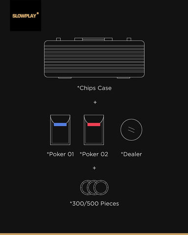 Chips Set Setting | SLOWPLAY - Professional Poker Equipment