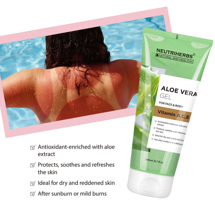 Aloe Vera Gel for Cools & Soothes Skin