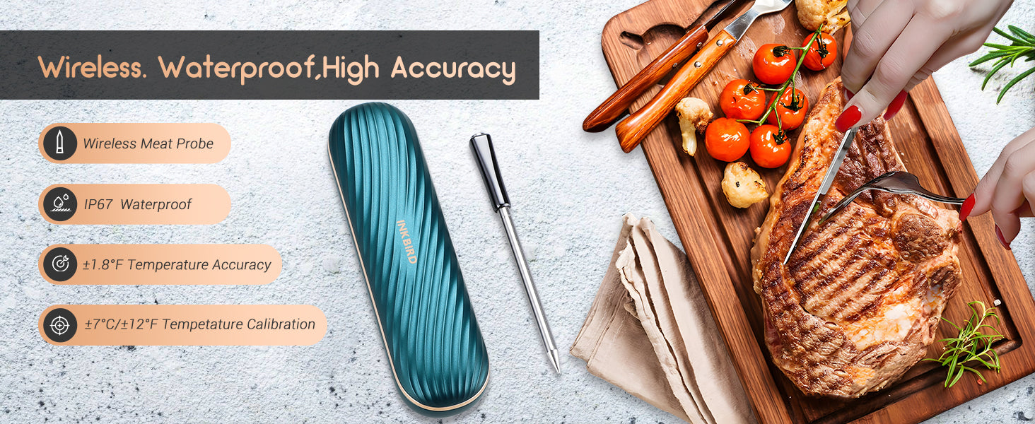 INKBIRD INT-11X-B Bluetooth Meat Thermometer Banner