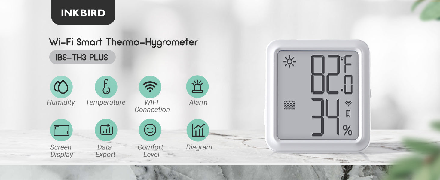 WiFi Thermo-Hygrometer IBS-TH3 Plus
