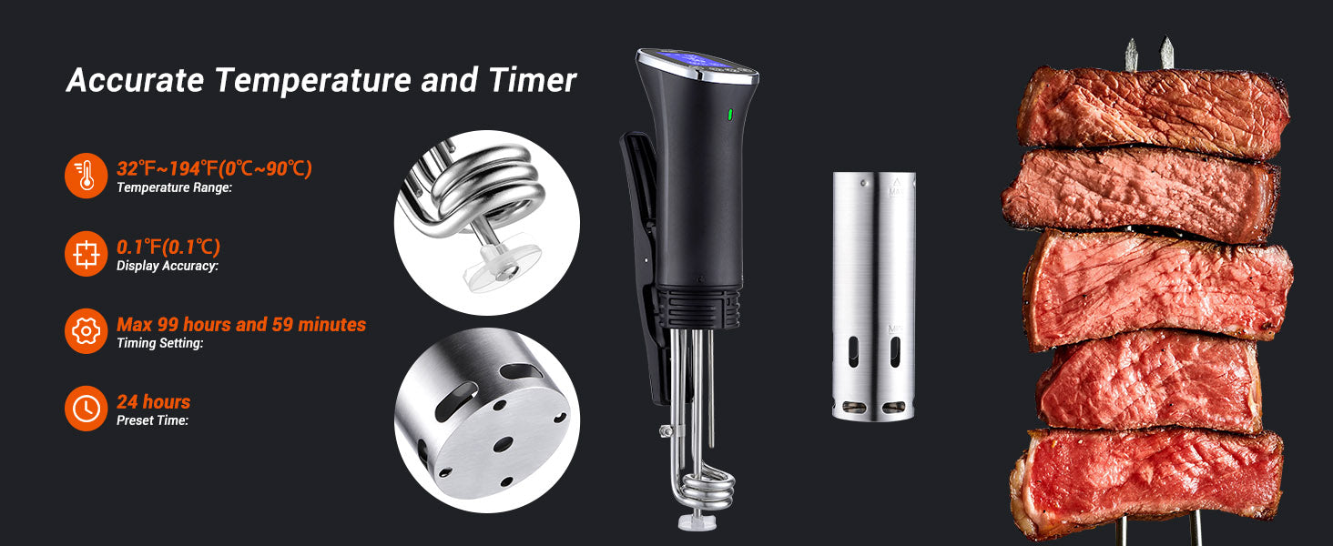 Genaue Temperatur und Timer