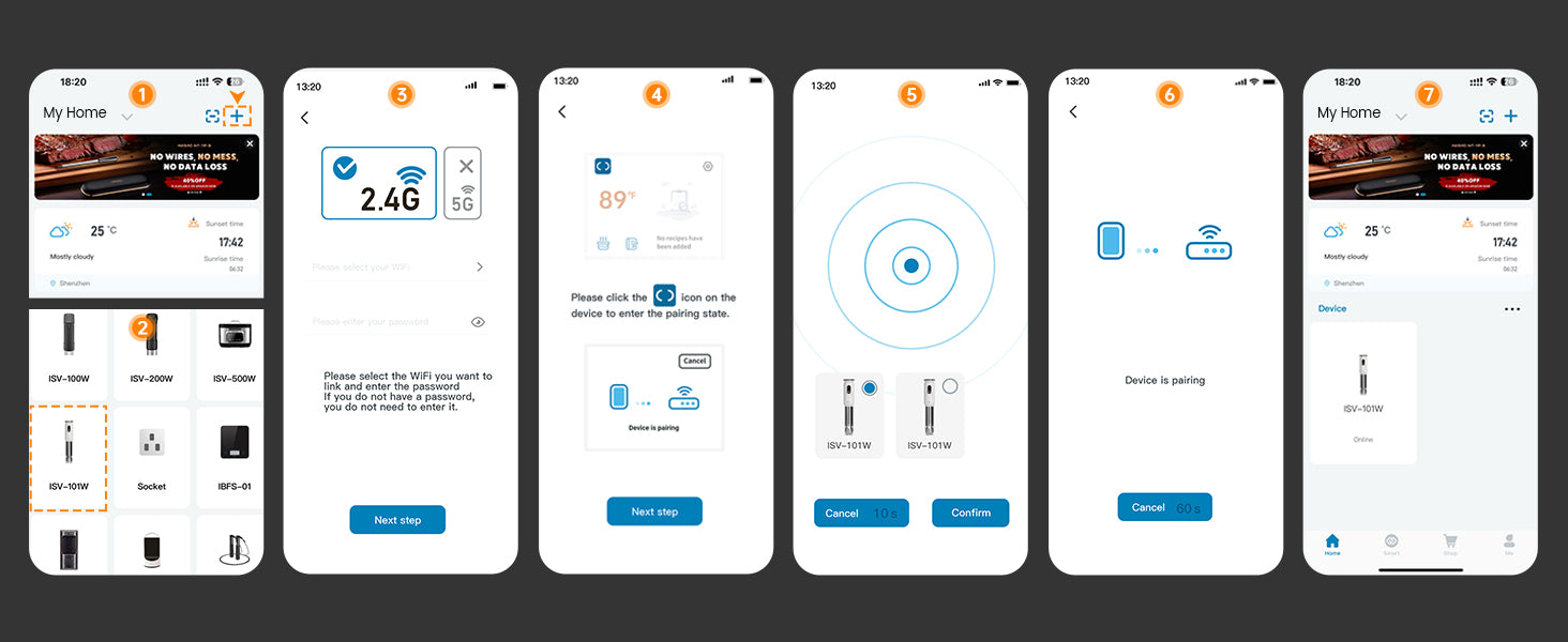 ISV-101W App Settings