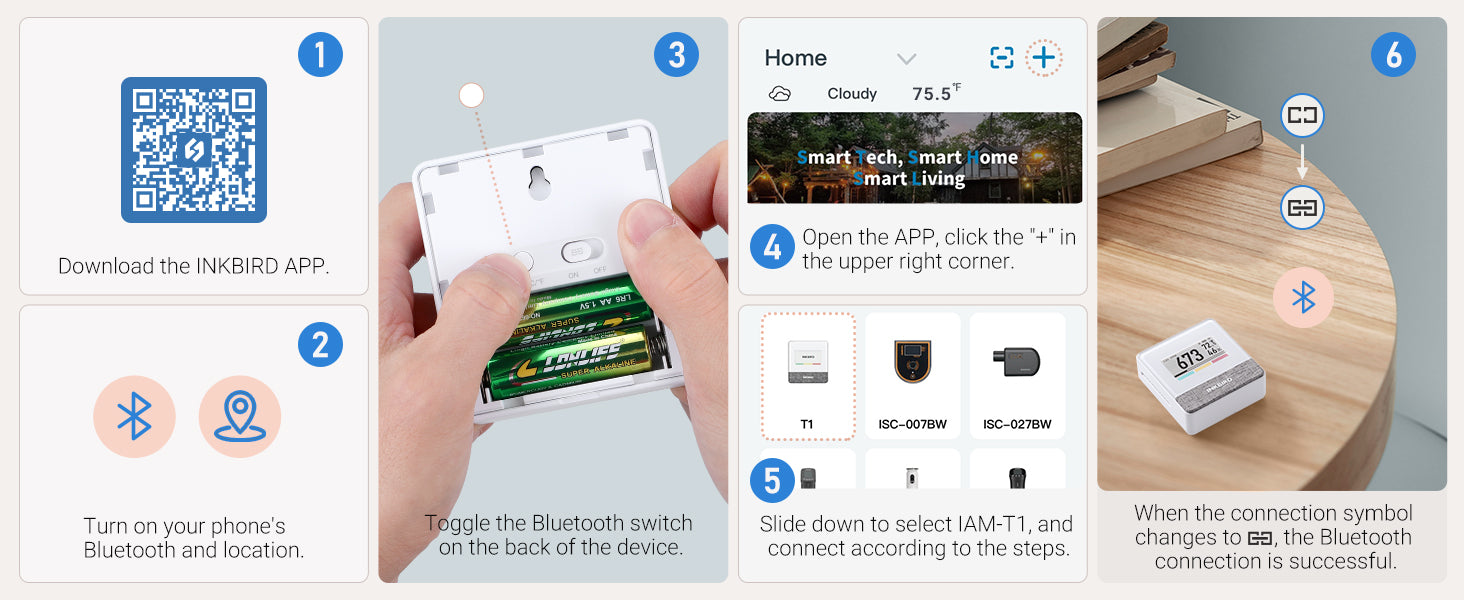Air Quality Monitor IAM-T1 Setup