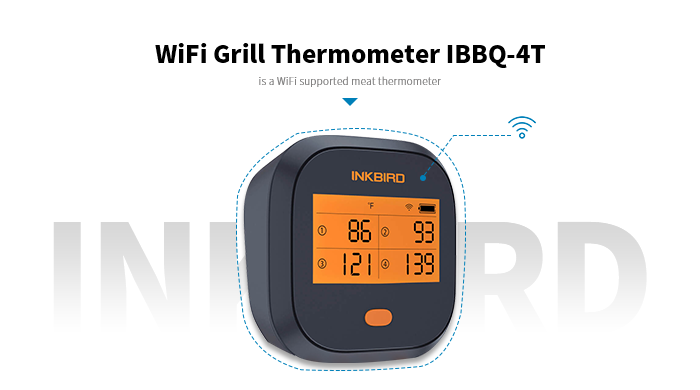 Inkbird BBQ-4T 4 Probe BBQ Wifi Thermometer - Beer Wine Hobby Store View