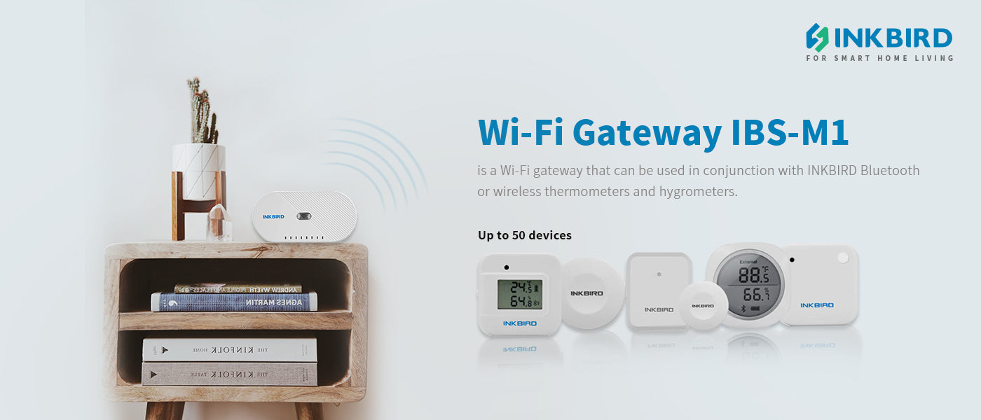 Wi-Fi Gateway with Temperature Humidity Sensor IBS-M2 — INKBIRD