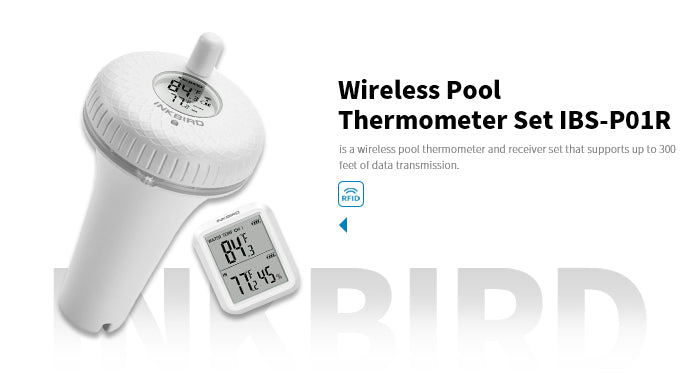 Inkbird Pool Thermometer Floating Bluetooth IBS-P01B Aquariums Outdoor Fish  Pond