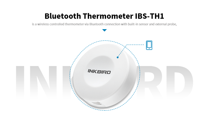 INKBIRD Temperature & Humidity Smart Sensor IBS-TH1 Plus with Aquarium Probe