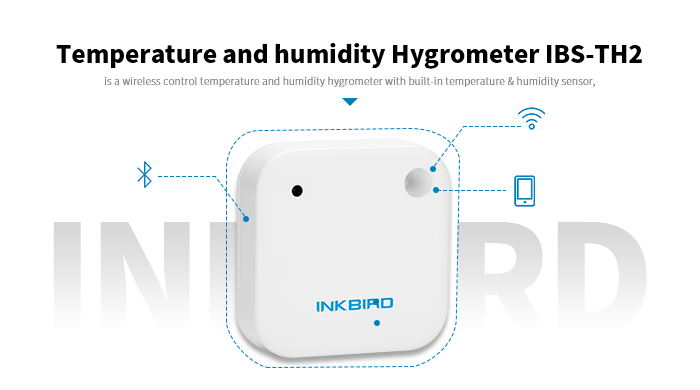 Inkbird Temperature and Humidity Hygrometer Smart Sensor IBS-TH2 US Warehouse