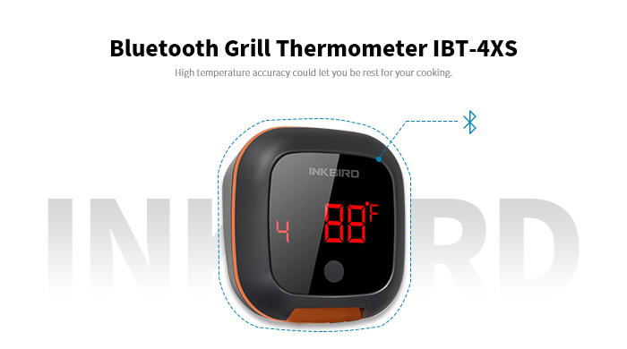 Inkbird IBT-4XS Meat Thermometer Wireless BBQ Thermometer Bluetooth Grill ℉/℃ 