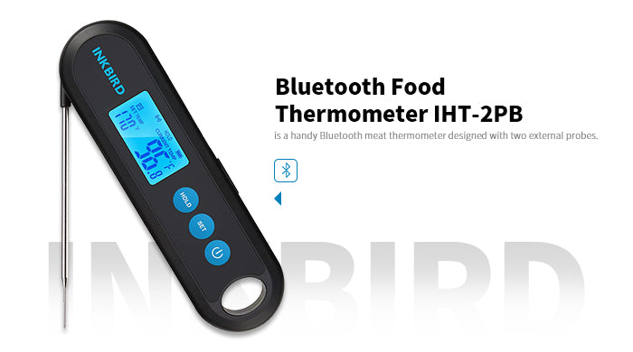INKBIRD IHT-2PB Digital Bluetooth Meat Thermometer With 1 External