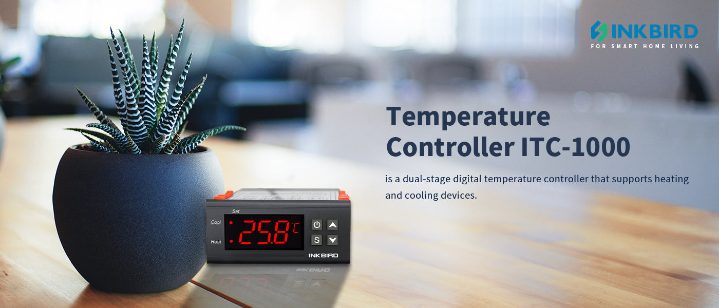 INKBIRD Heating and Coolling Thermostat Temperature Controller ITC-1000