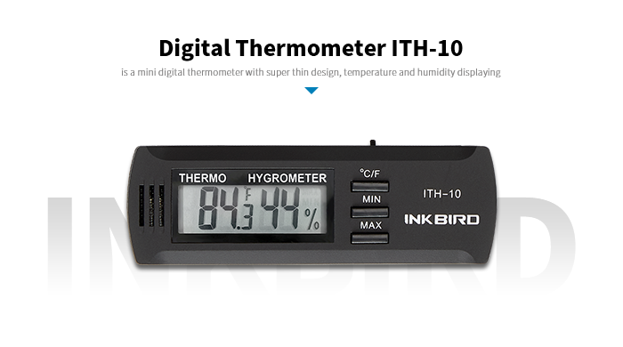 Inkbird Wireless Digital Hygrometer Indoor Outdoor Thermometer ITH-20R One Receiver One Transmitter / Factory in China