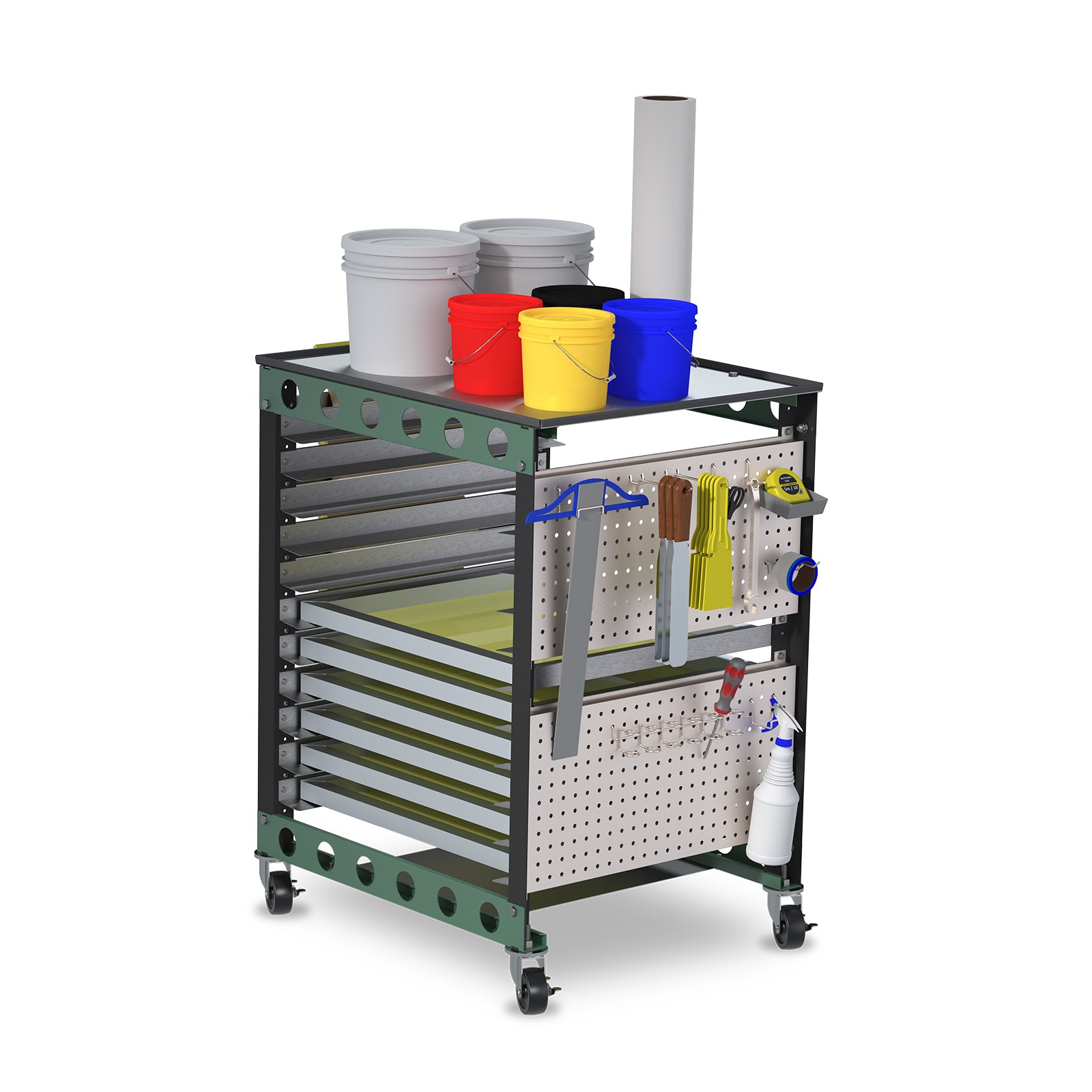 Vastex Screen Printing Job Cart