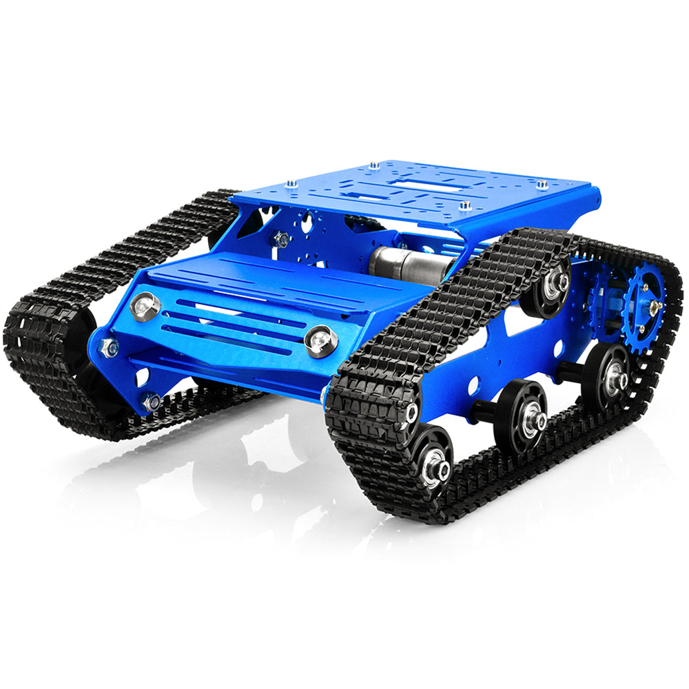 Robot Car Chassis Smart Tank Platform Metal Stainless Steel 2DW Motor for Arduino / Raspberry Pi DIY