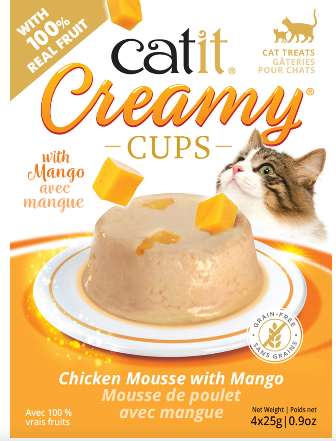 Catit Creamy Cups Chicken & Mango